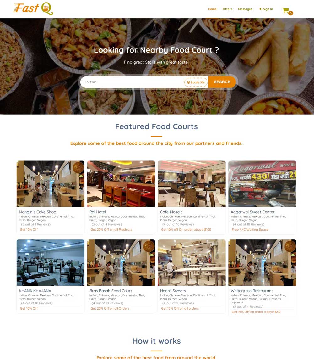 Fast Q Food Takeaway Web Application
